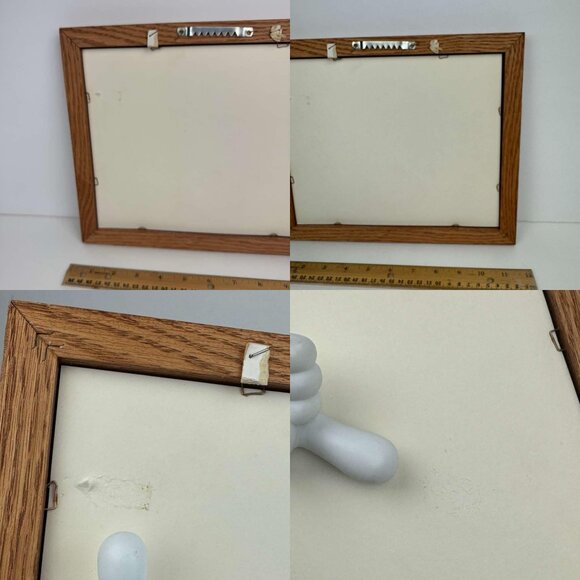 Vtg Framed w Matboard Cross Stitch Quote Thank you Filled w Happy Memories Joy - Picture 5 of 11